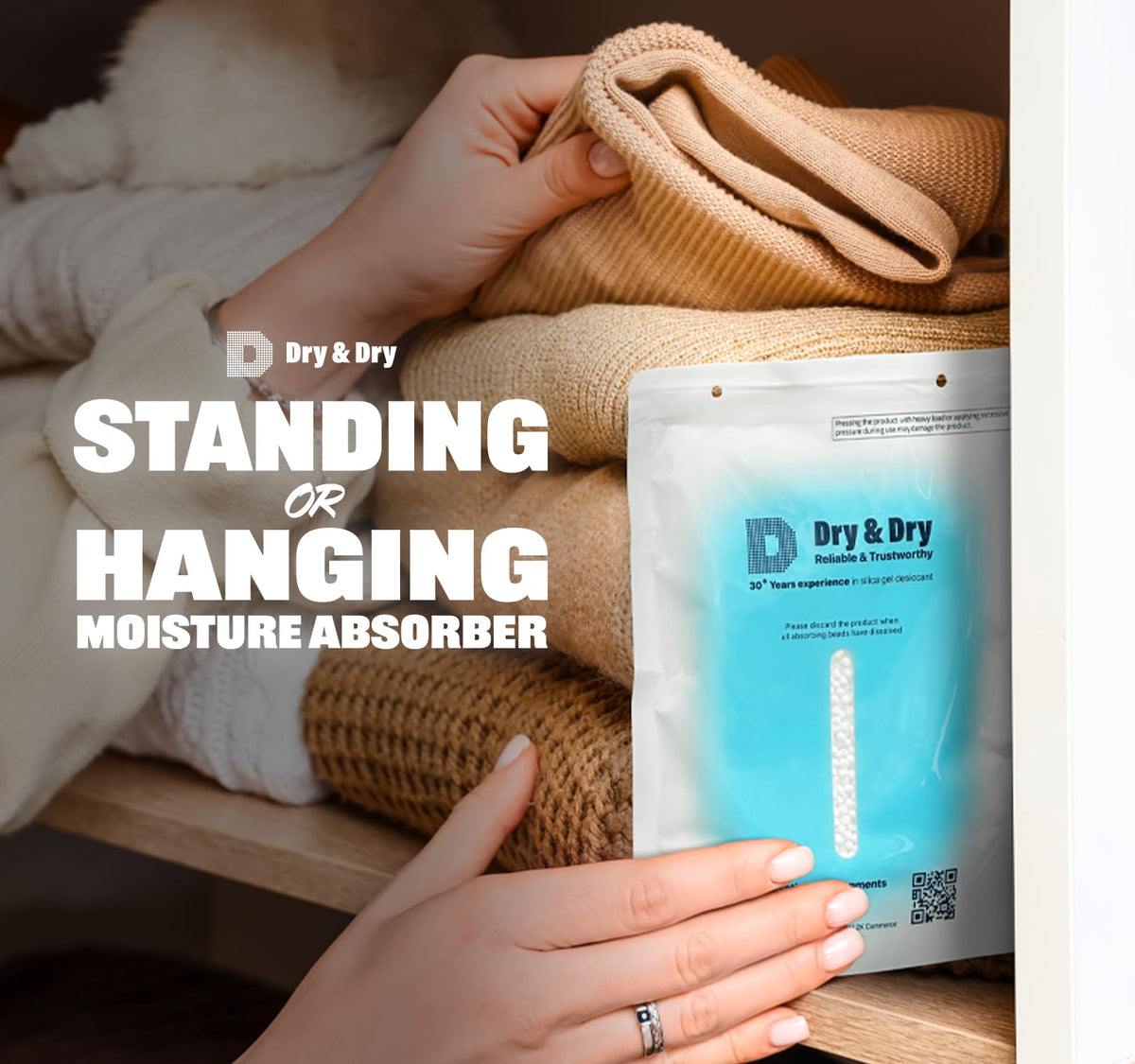 5 Packs Hybrid Moisture Absorbers & Musty Odor Eliminator Dehumidifier to Control Excess Moisture for Basements