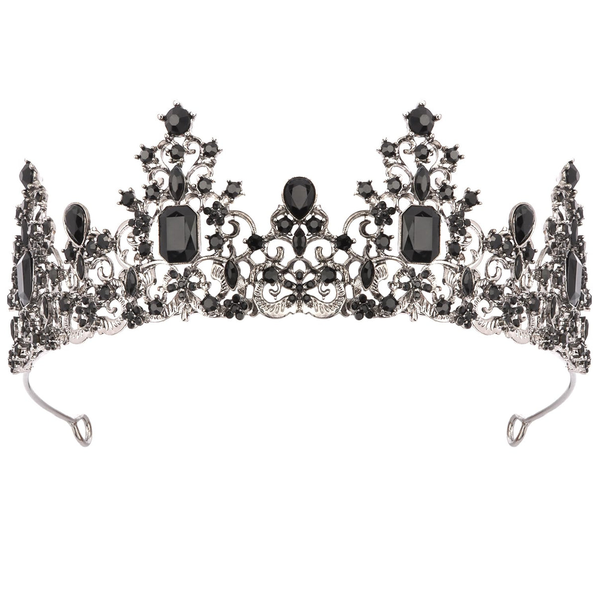 Didder Black Gothic Crown Queen Tiaras and Crowns for Women and Girls Halloween Costume Tiara Headpiece Hair Accessories