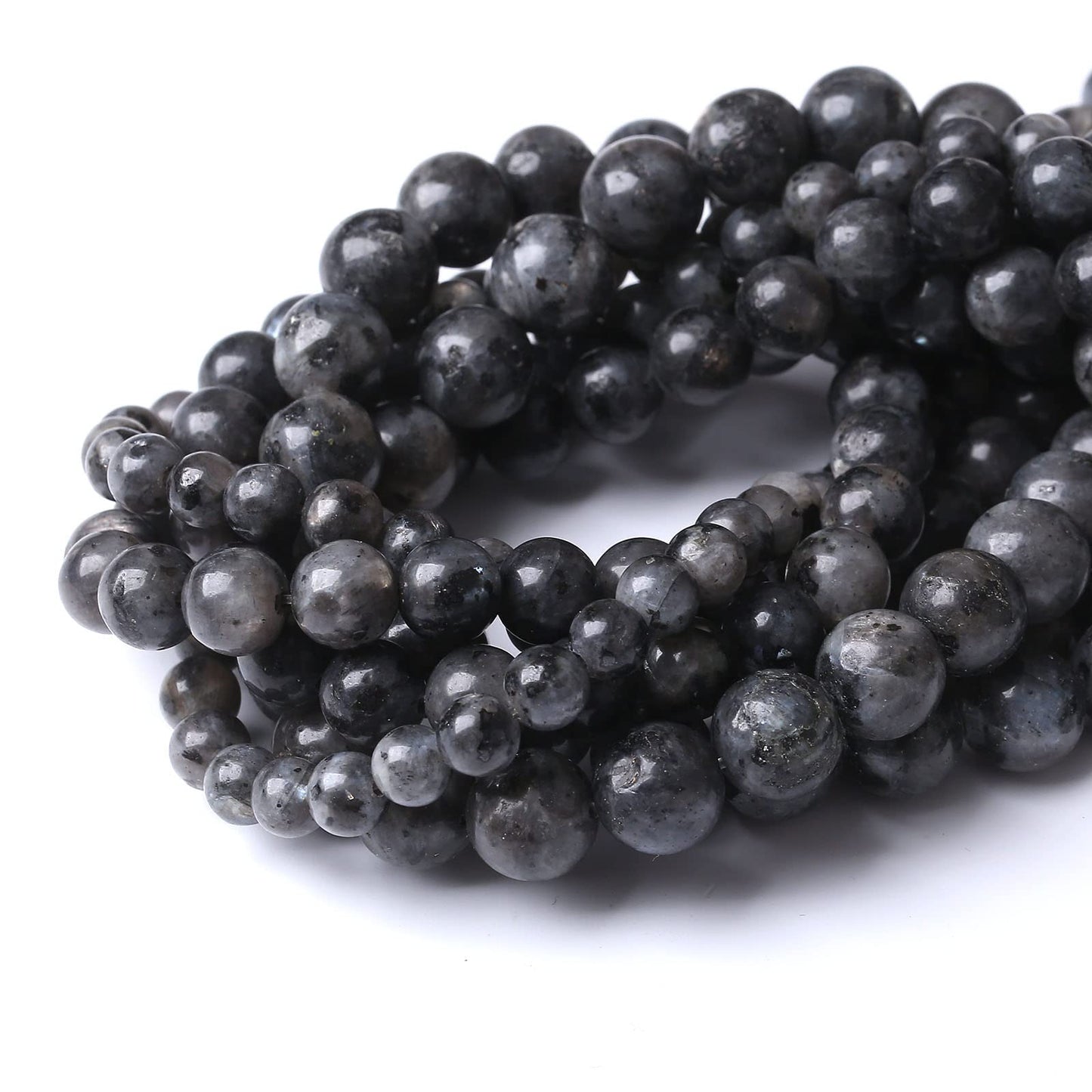 90PCS 4MM Black Larvikite Stone Beads Energy Healing Beads for DIY Jewelry Bracelet Necklace Making for Jewelry Making15