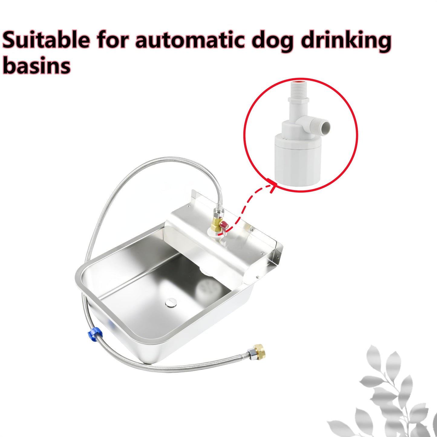 1/2" Water Float Valve, Automatic Control Valve, for Water Tanks, Pools, Animal Husbandry Water Tanks