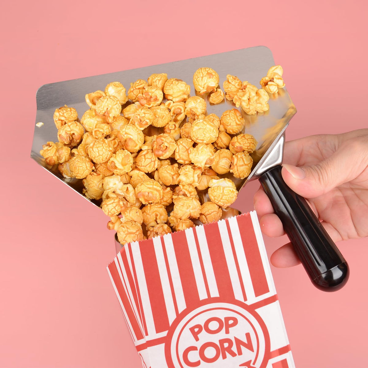 300pcs Paper Popcorn Bags for Party, 1 Oz Small Vintage Individual Servings Popcorn Container Pop Corn Bags Bulk for Popcorn Machine Accessories Supplies Movie Nights (300)