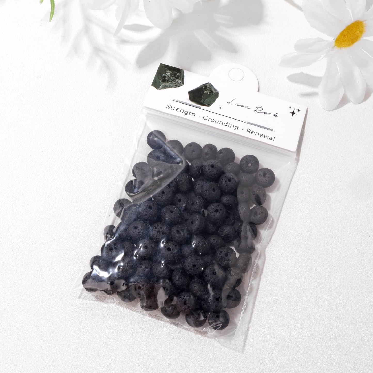 Raicegs 100pcs 5×8mm Rondelle Lava Rock Beads Natural Gemstone Beads Abacus Disk Stone Loose Beads for Jewelry Making DIY Bracelets Necklace