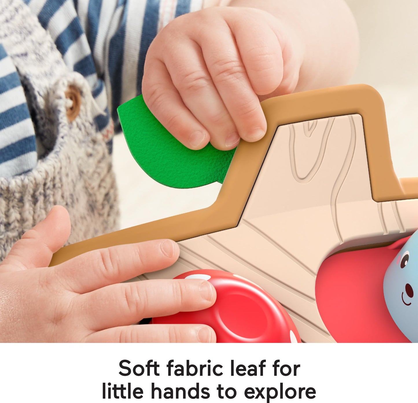 Fisher-Price Hide & Peek Pop-Up, Infant Activity Toy with Real Wood and Fabric Accents for Baby Ages 9 Months and Older