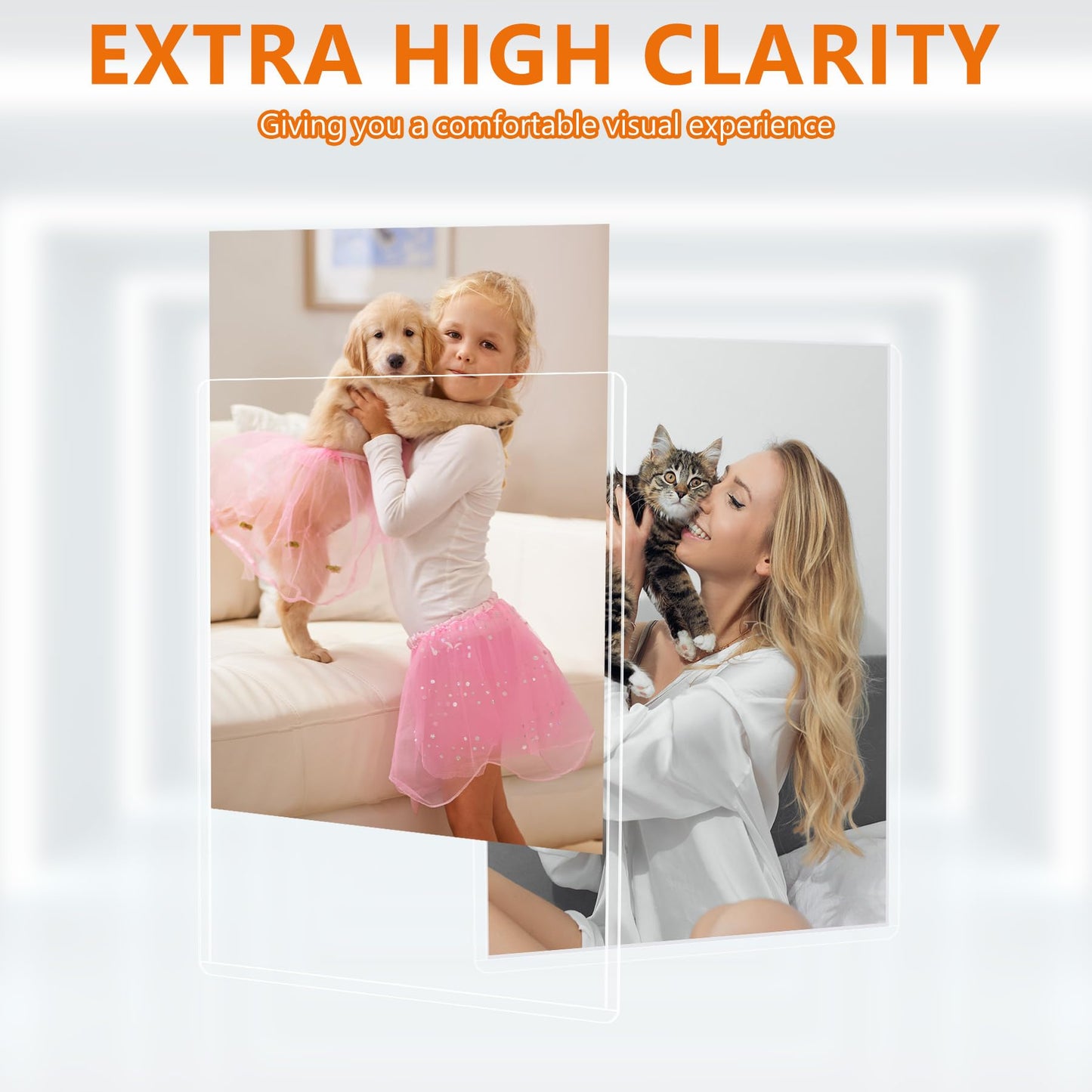 AKONEGE 25PCS 4" x 6" Rigid Print Protectors Waterproof Hard Plastic Sheet Protectors Top Loading Rigid Photo Sleeves Clear Plastic Sleeves for Postcard, Sports & Trading Cards