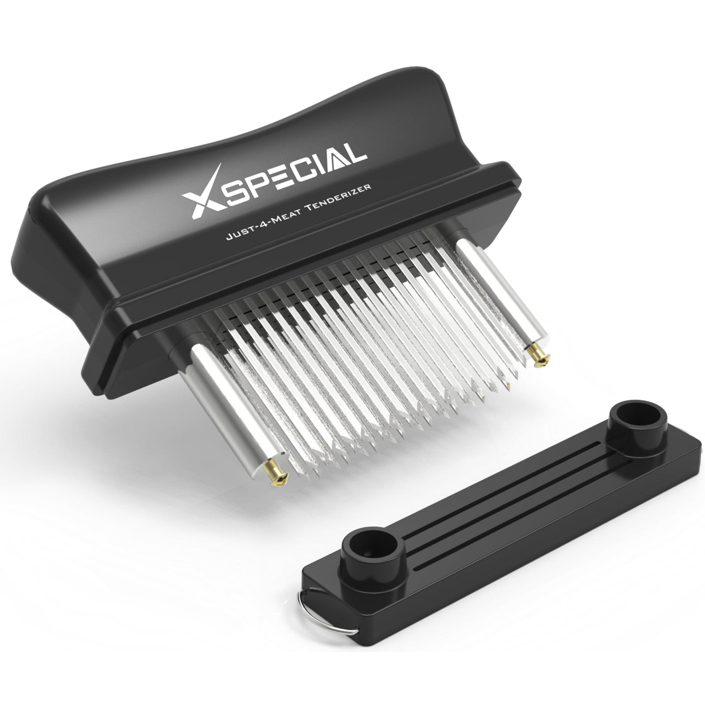XSpecial Meat Tenderizer Tool 48 Blades Stainless Steel - Kitchen Cooking Gadgets Tools with Ultra Sharp Needle That Makes Steak & Chicken Tender - No More Hammer, Meat Pounder Or Mallet