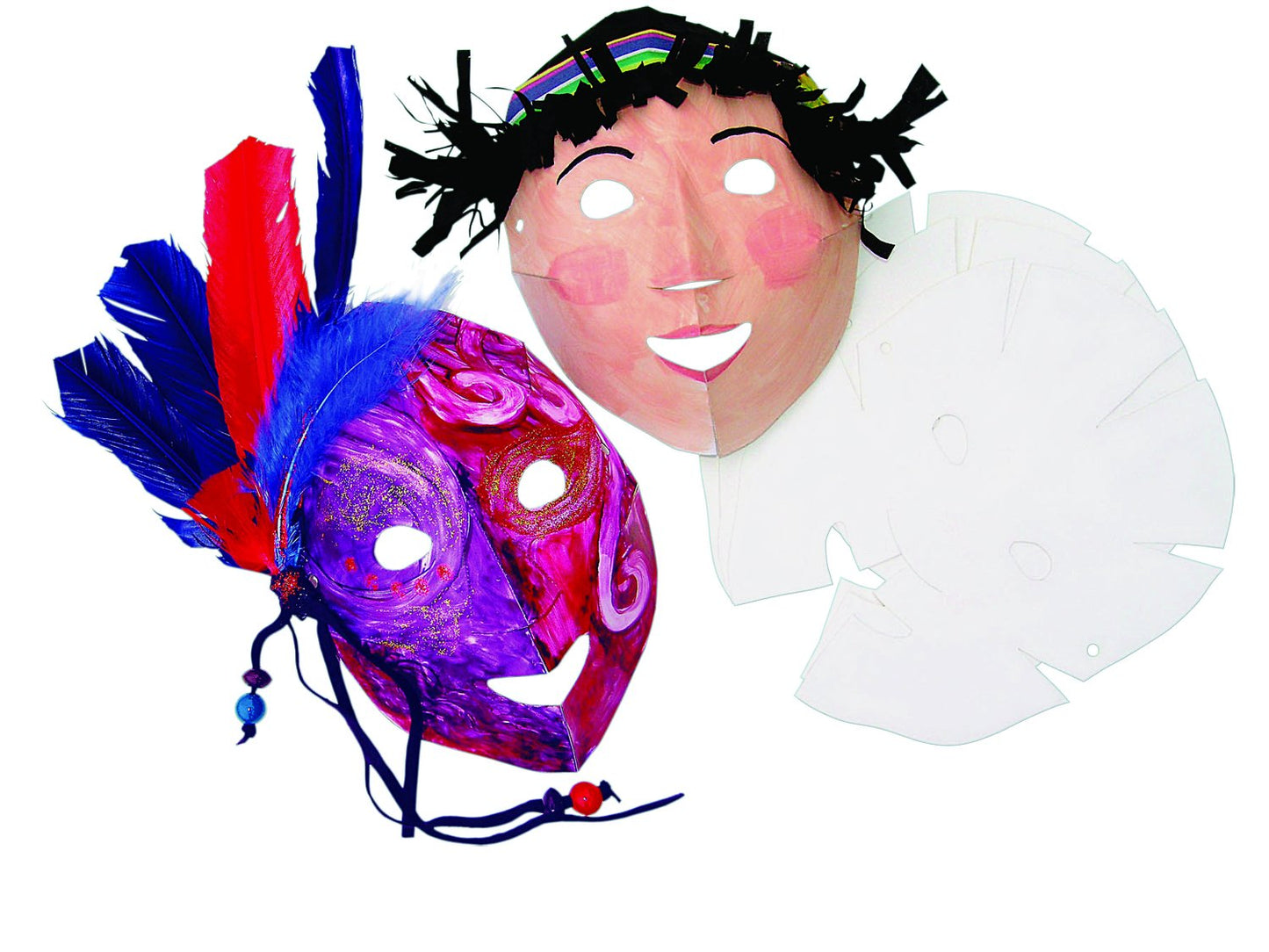 Roylco R52076 Easy-to-Decorate Folding Fun Mask, 8-1/4" x 10-1/2" Size, 0.5" Height, 8.25" Width, 10.5" Length (Pack of 40)