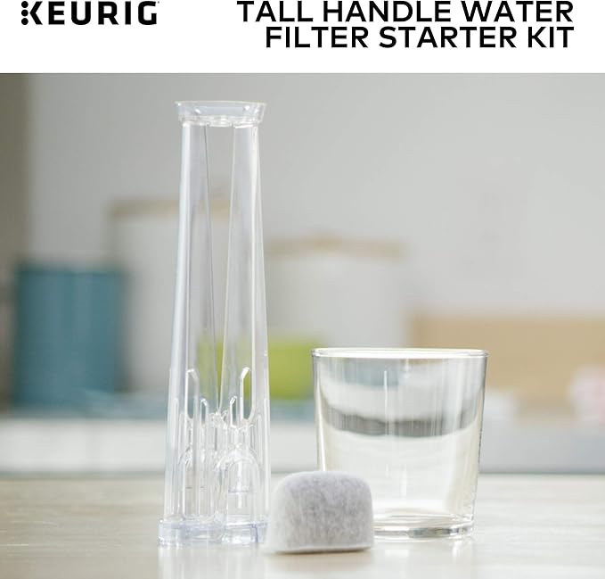 Keurig Tall Handle Water Filter Starter Kit, Comes with Handle and 2 Replacement Water Filters, Compatible with Select Keurig Coffee Makers