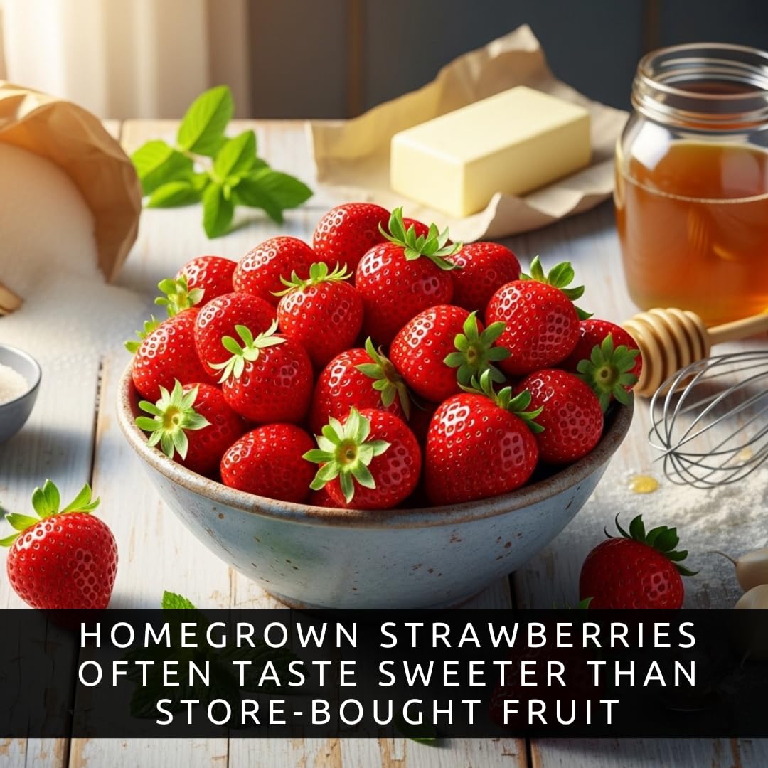 Ruby Giant Strawberry Plants – Extra Large Sweet Strawberries – High Yield Strawberry Runners – Big Fruit, Easy to Grow Plants for Home Gardens (50 Plants)