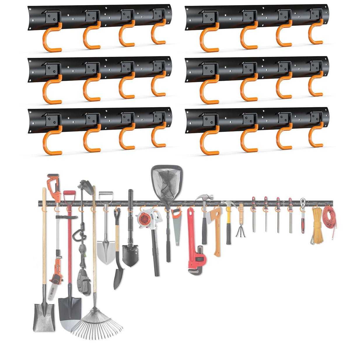6×16" All Metal Garden Tool Organizer (6 Count)