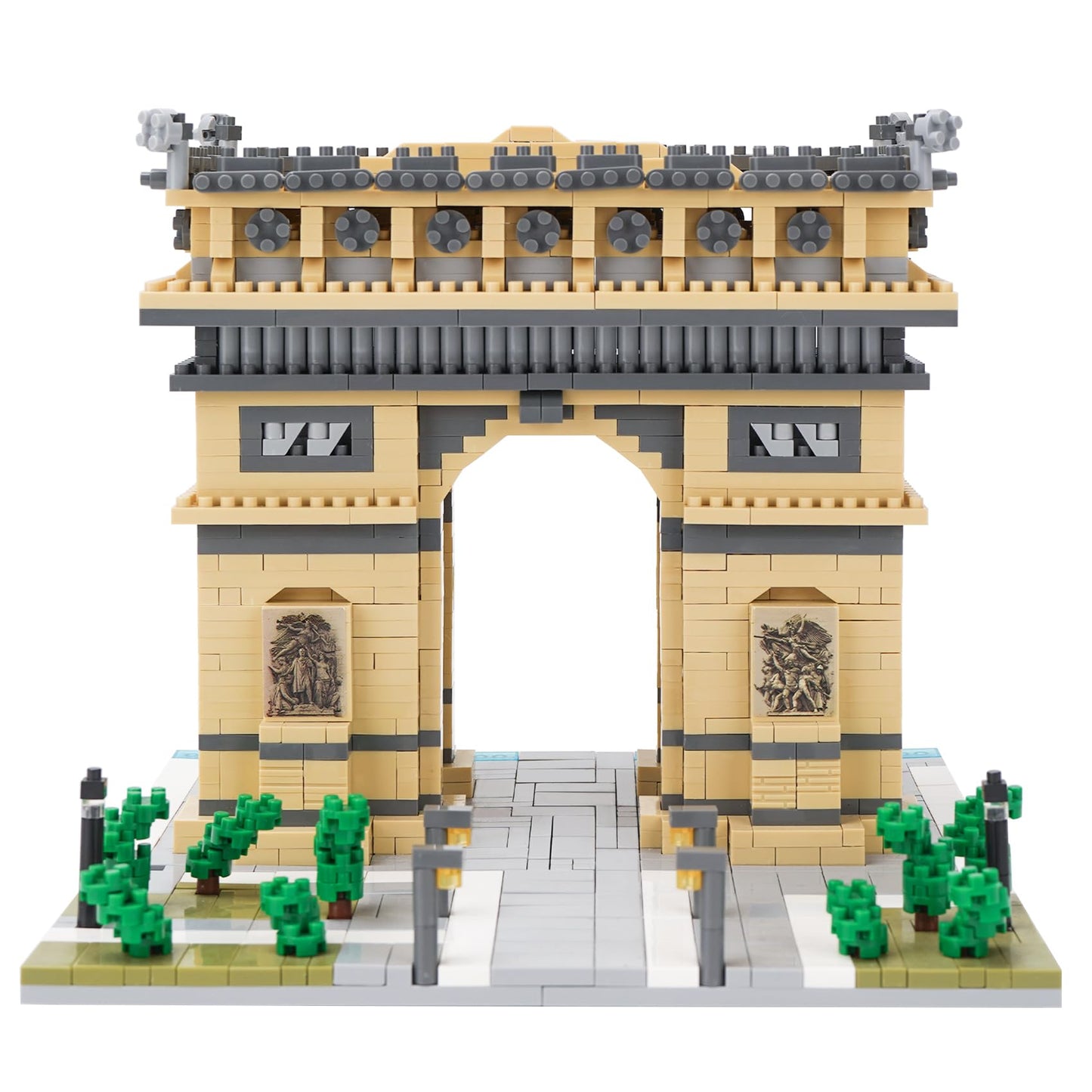 Geniteen Building Blocks Set Arc De Triomphe Model Micro Building Blocks 2020 PCS Famous Architecture Building Kit, Gifts for Kids and Adult