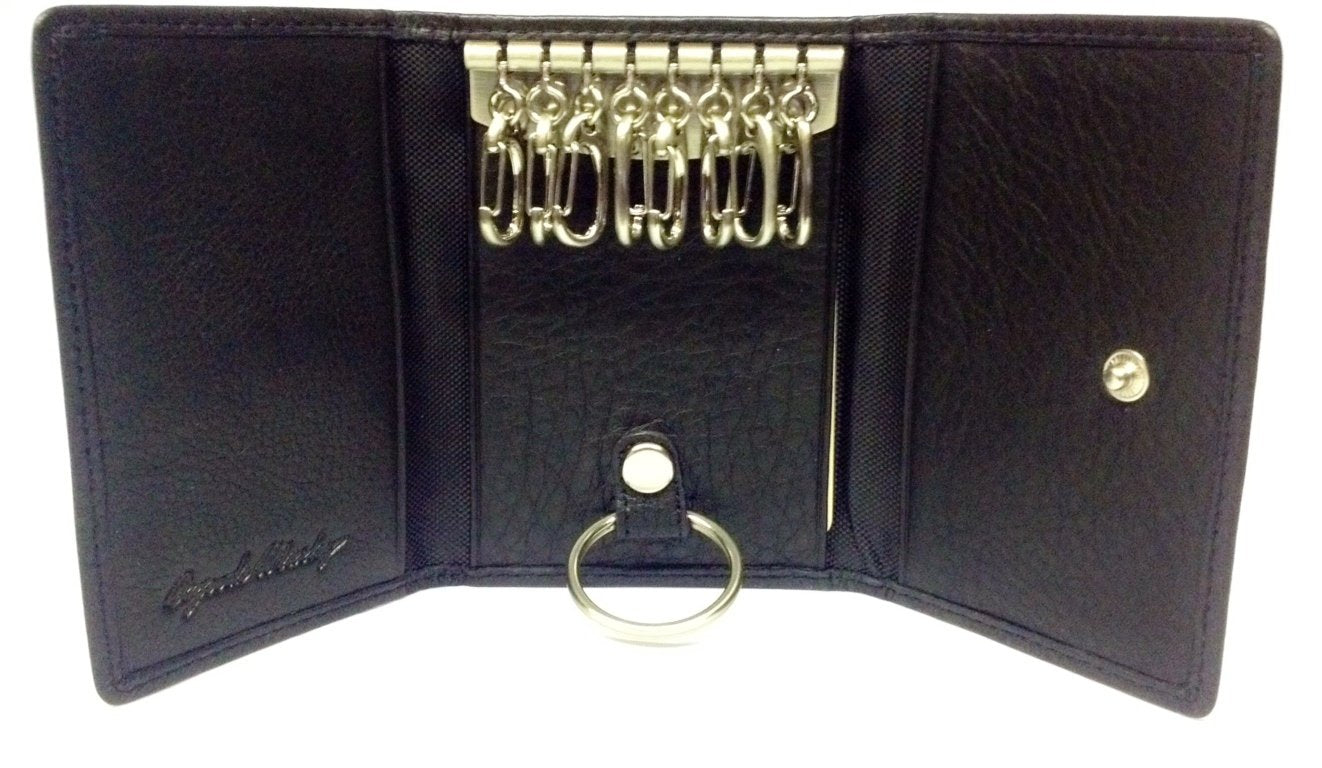 Osgoode Marley Leather 8 Hook Key Case Black