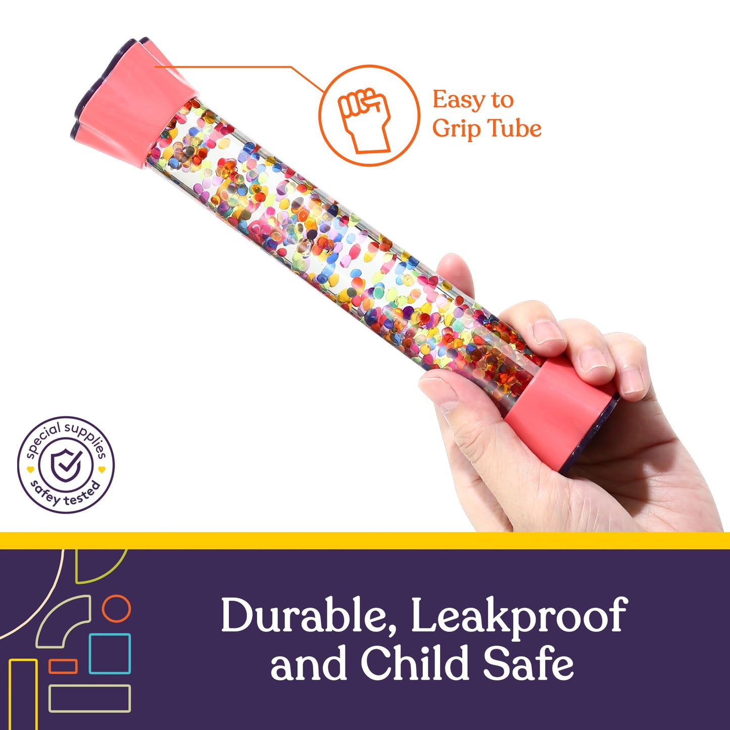 Special Supplies Liquid Motion Bubbler Toy Cool Tubes Colorful Hourglass Timer with Droplet Movement, Bedroom, Sensory Play for Home or School (Style 4)