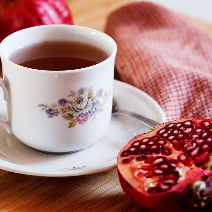 Tea4U Flavored Black Ceylon TeaBags (Pomegranate) - Ideal Quality from Sri Lanka's Finest Leaves and Expertly Blended - 25 Count