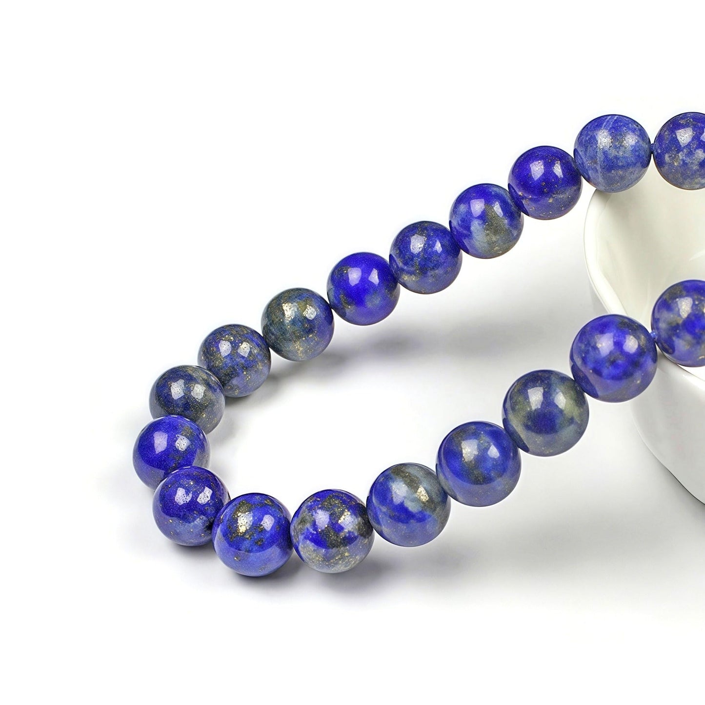 MJDCB Natural Lapis Lazuli Gemstone Loose Beads Round 6mm Energy Stone Healing Power for Jewelry Making
