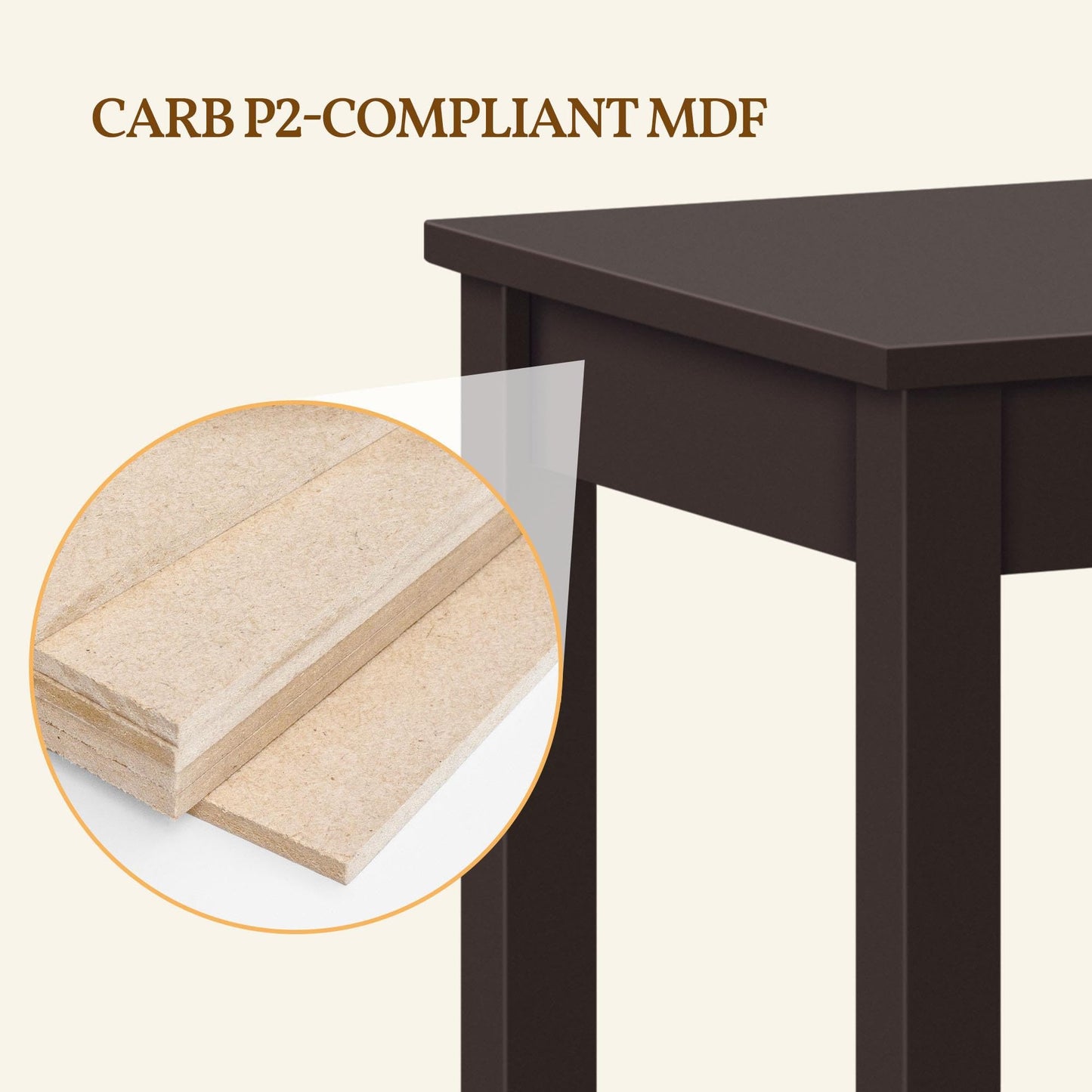 Yaheetech End Table Sofa Side Table with Open Shelf and Solid Wood Legs, Plant/Telephone Stand for Living Room, Couch, Office, Small Spaces, L15xW12xH29 Inch, Dark Coffee
