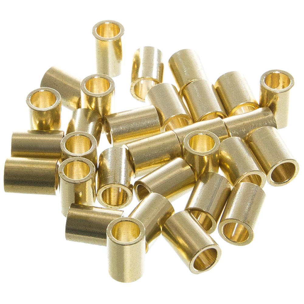Premium Brass Crafting Tubes - for Macramé and Other DIY Projects (3/4-Inch, 25 Pack)