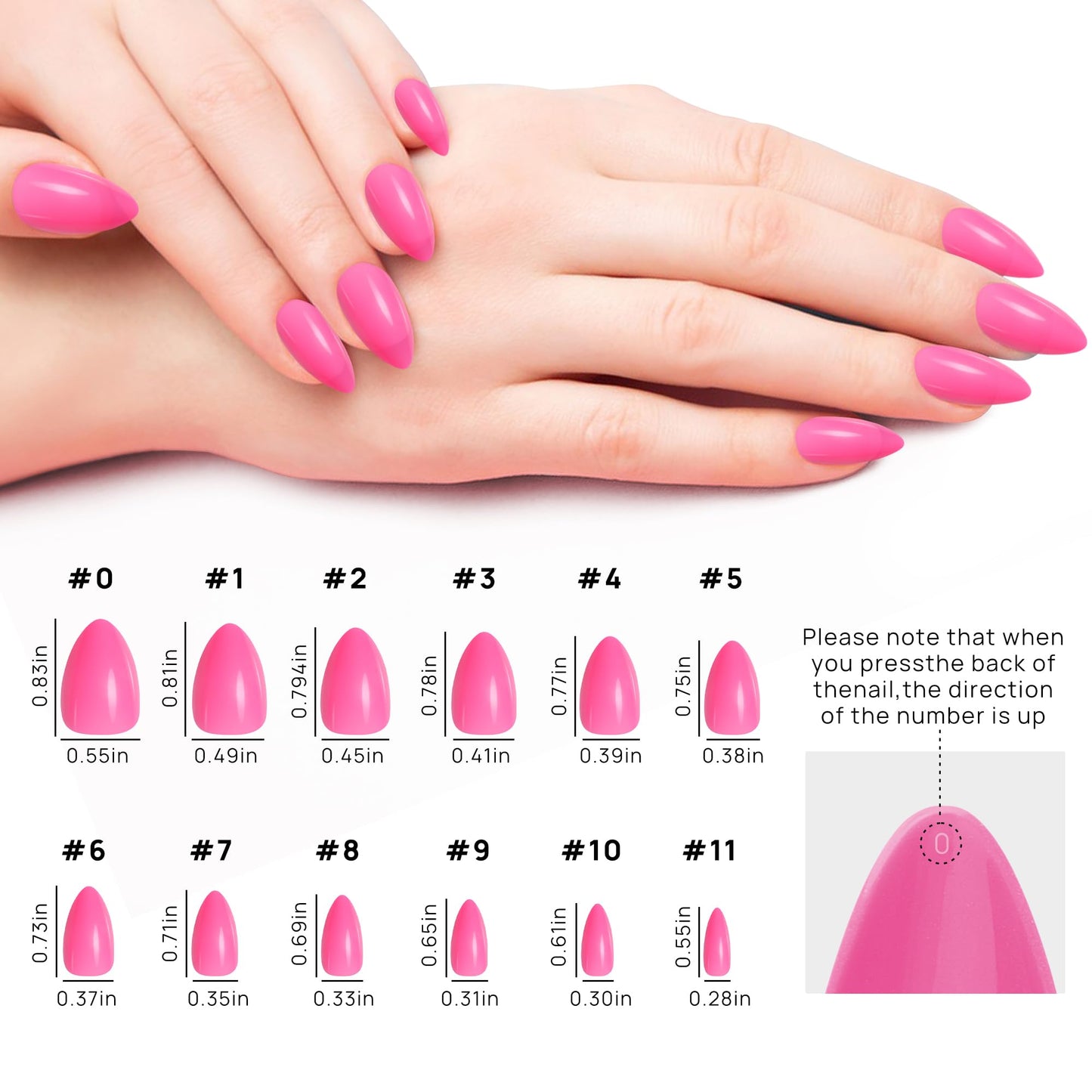 Short Almond Press On Nails - 576 Pcs Fake Nails with Nail Glue,Soft Gel Full Cover Acrylic False Nail Art,24 Color Stick On Nails With Four (6g) Nail Glue for Nail DIY