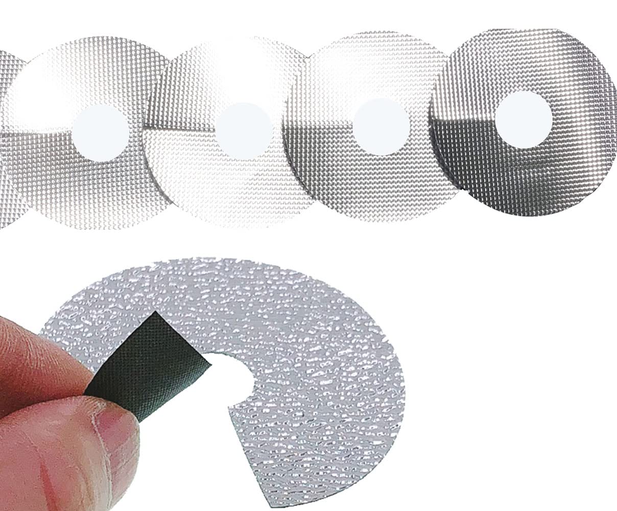 HORTIPOTS 3 inch Net Pot Mylar Reflective Block Covers for 3 inch Net Pot Top Lid (Pack of 100)