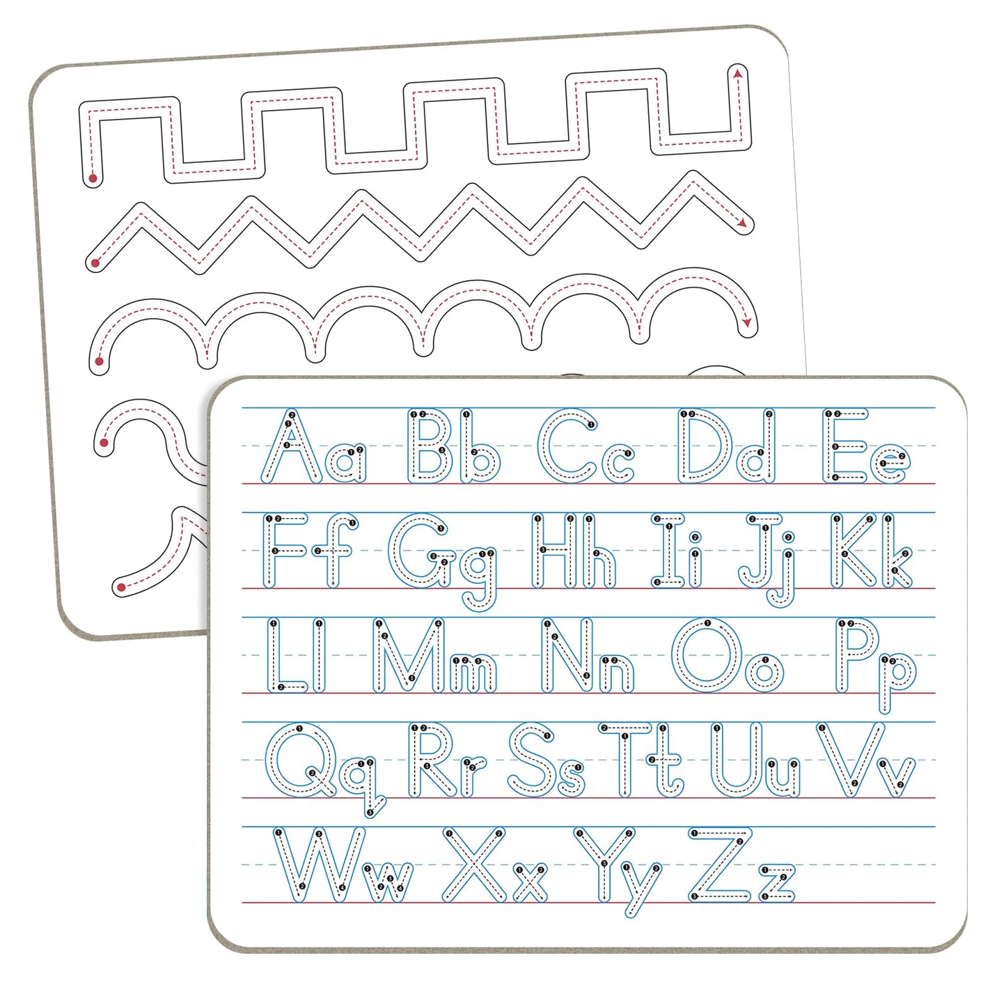 Handwriting Practice Dry Erase Board – ABC Alphabet Tracing for Kids Ages 3-5 | Small Whiteboard for Pre-K, Toddler, Preschool, Kindergarten Learning Activities and Homeschool Supplies “9" x 12"