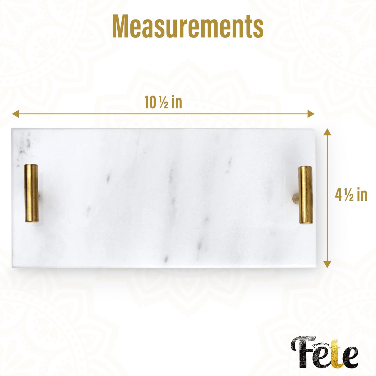 Guest Towel Holder Tray for Bathroom - White Marble-Tray - Napkin Holder for-Bathroom - Paper Hand Towel Holder.