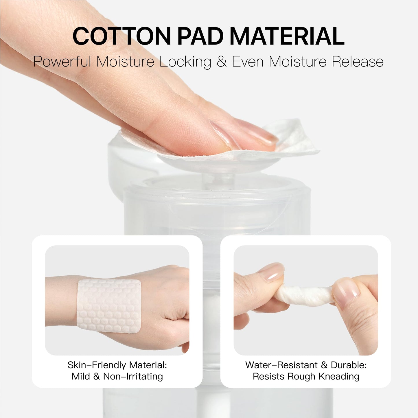 HALMAI 1300 PCS Lint-Free Nail Wipes, Acetone-Free, Compatible with Acetone Nail Polish Remover Pads with Water-Lock, High Absorbency, For Gel & Acrylic Nail Removal, Includes Storage Box