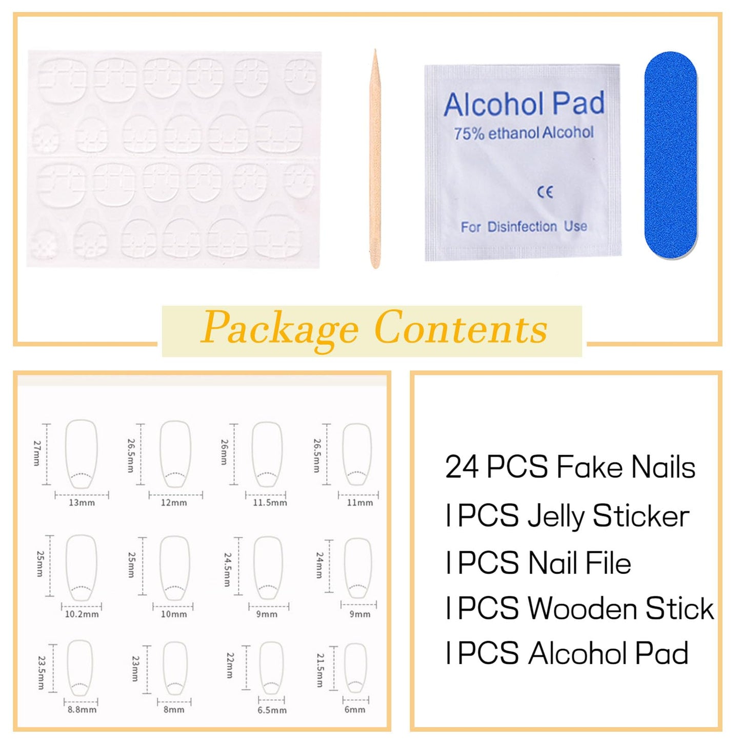 FOLONRAL Coffin Press on Nails Medium Fake Nails Colorful Gradient Nails Press ons Glitter Glue on Nails Cute False Nails Full Cover Artificial Stick on Nails for Women 24Pcs, pink bluegreen