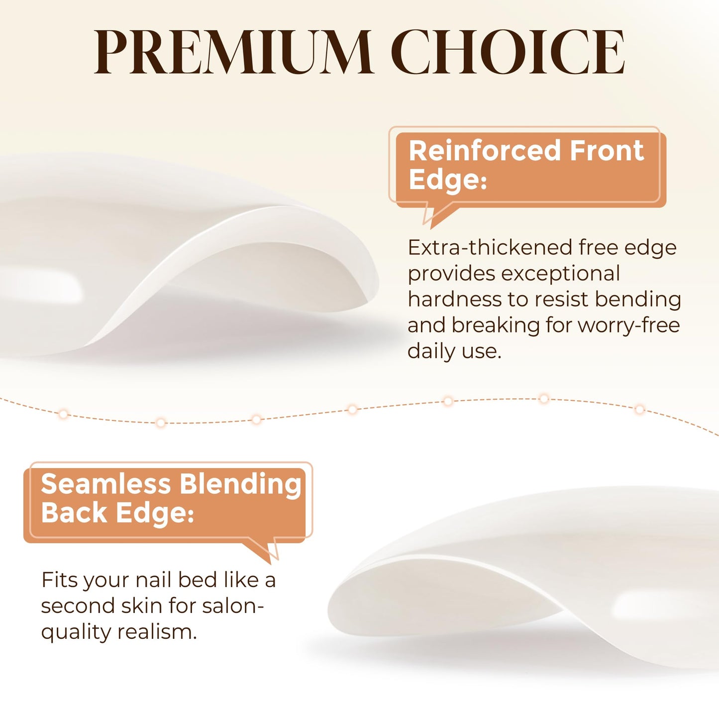 UNA GELLA Press On Nails Short: Chrome White Soft Gel Press Ons Kit with Nail Tips Glue on Nails, 16 Sizes - 32 Reusable Chrome Holographic Fake Nails Kit, Nude White