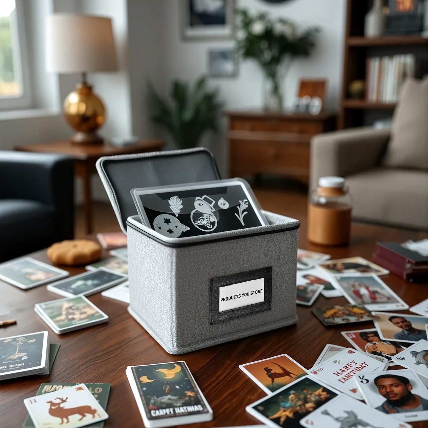 Mingting Die Cut Storage Box,Die Cut Storage Organizer,Fully-Padded Inside with Sturdy Construction, Magnetic Sheets for Dies Storage ,Scrapbooking Paper,Picture,Photo(no magnet sheet)