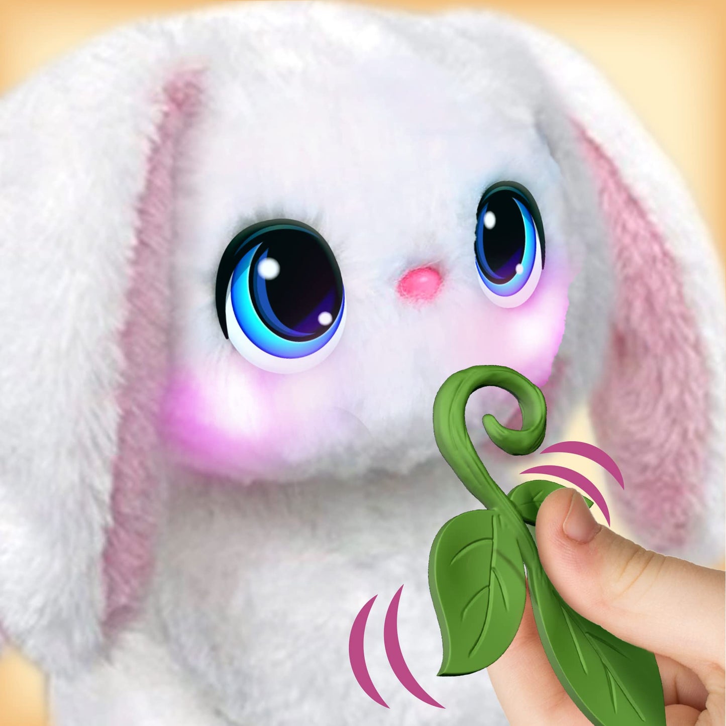 My Fuzzy Friend Poppy The Snuggling Bunny,White