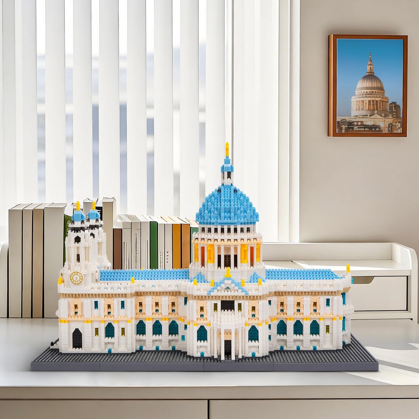 Geniteen Building Blocks Set, St Paul's Cathedral Model Building Kit 7038 PCS Architecture Collection Micro Mini Blocks