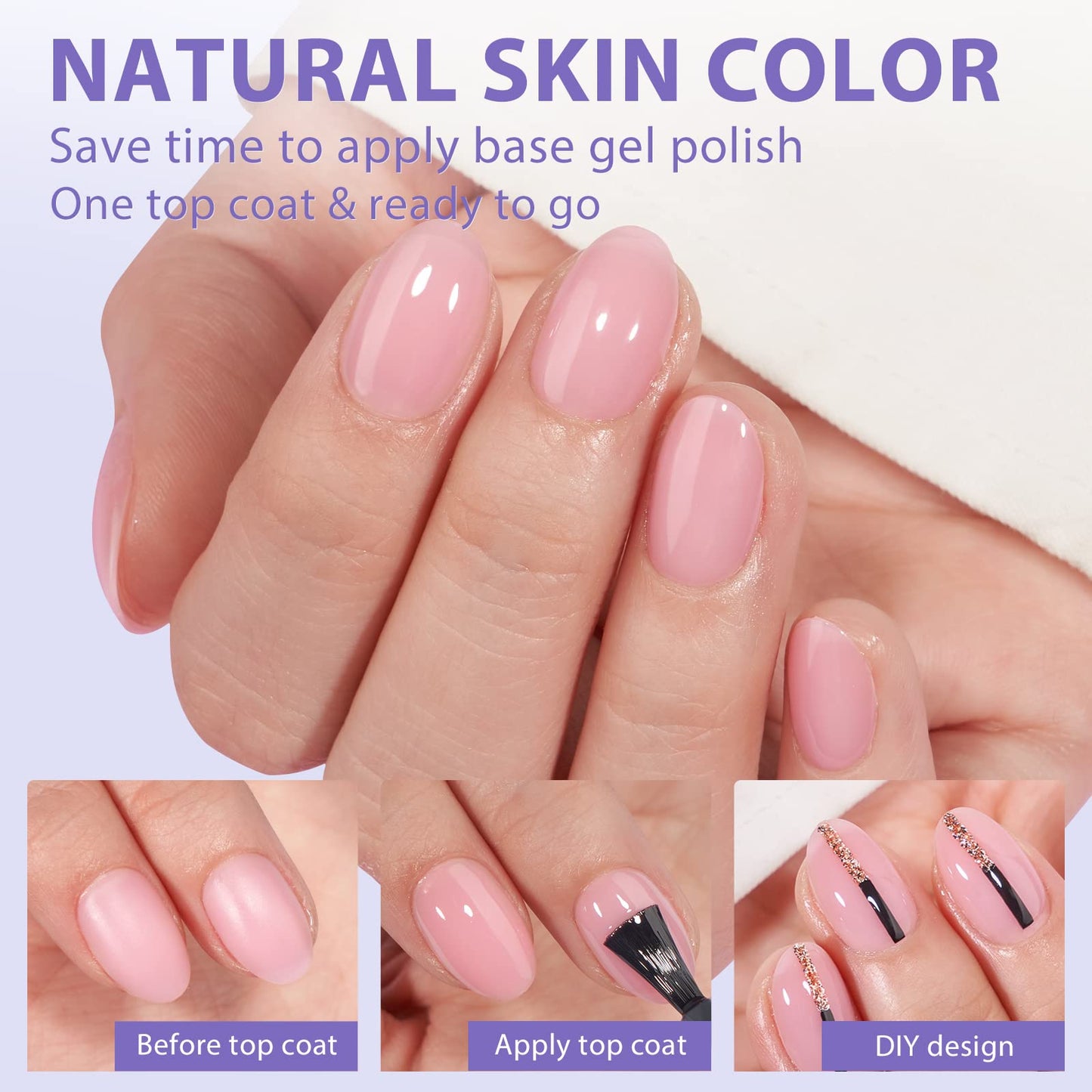 BTArtbox XCOATTIPS Natural Nail Tips Matte- Extra Short Almond Press On Nails Pink, Long Lasting Soft Gel Nails False Nail, Soak Off Acrylic Fake Nails Extensions for Nail Art DIY
