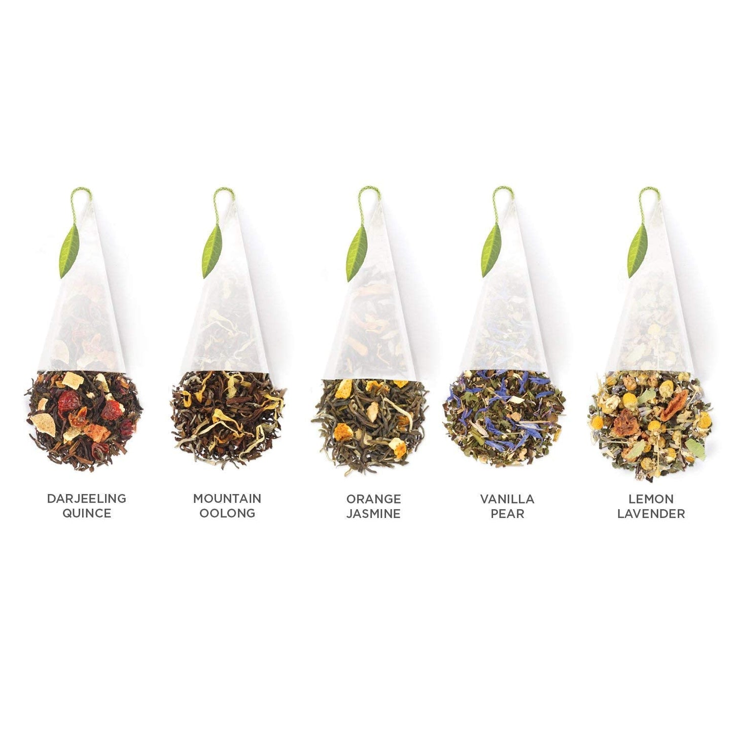 Tea Forte Premium Presentation Box Gift Set Sampler, 20 Count, Assorted Blends Individually Wrapped Handcrafted Pyramid Infuser Bags, Lotus Tea