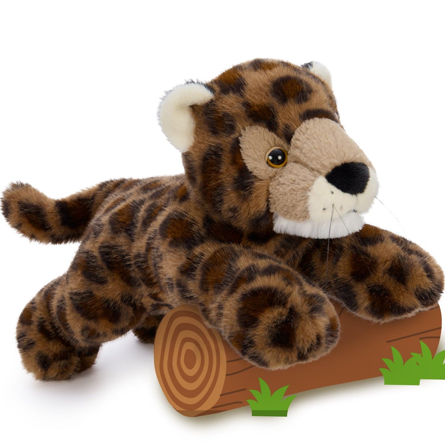 MorisMos 16 Inch Cheetah Stuffed Animal, Soft Cute Cub Plush, Wild Cheetah Animals Fun Gift for Boys, Girls, Kids