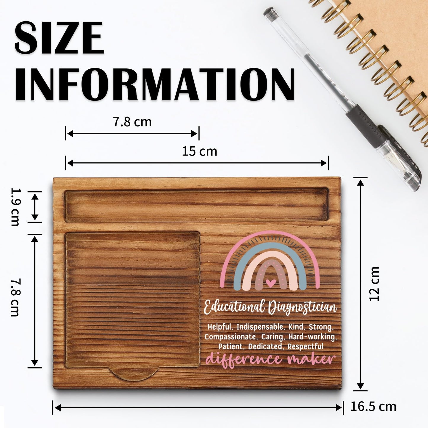 Educational Diagnostician Sticky Note Holder, Ed Diag Office Decor, Educational Diagnostician Thank You Appreciation Gifts for Women Self-Stick Note Pad Holders WPP101