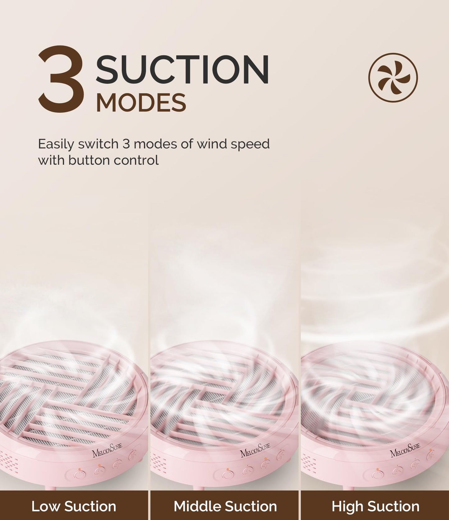 MelodySusie Compact Nail Dust Collector with Lightweight Design with Nail File Kit
