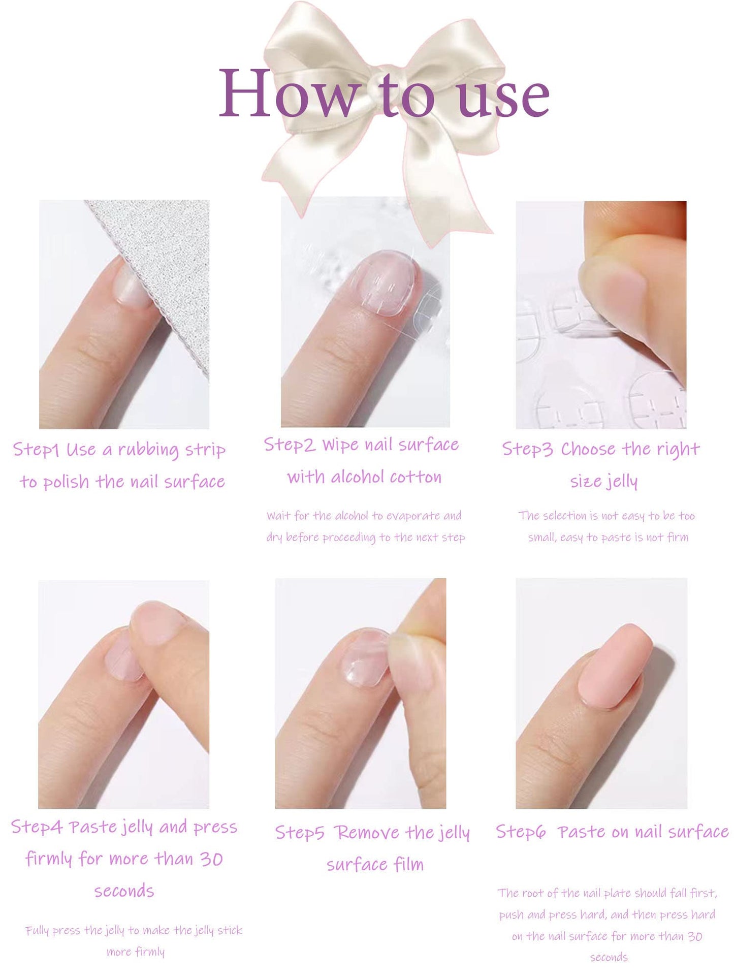 SWEKKE Medium Coffin Nude False Nails - 24pcs Full Cover Glossy Glue On Manicure Set with Nail Glue