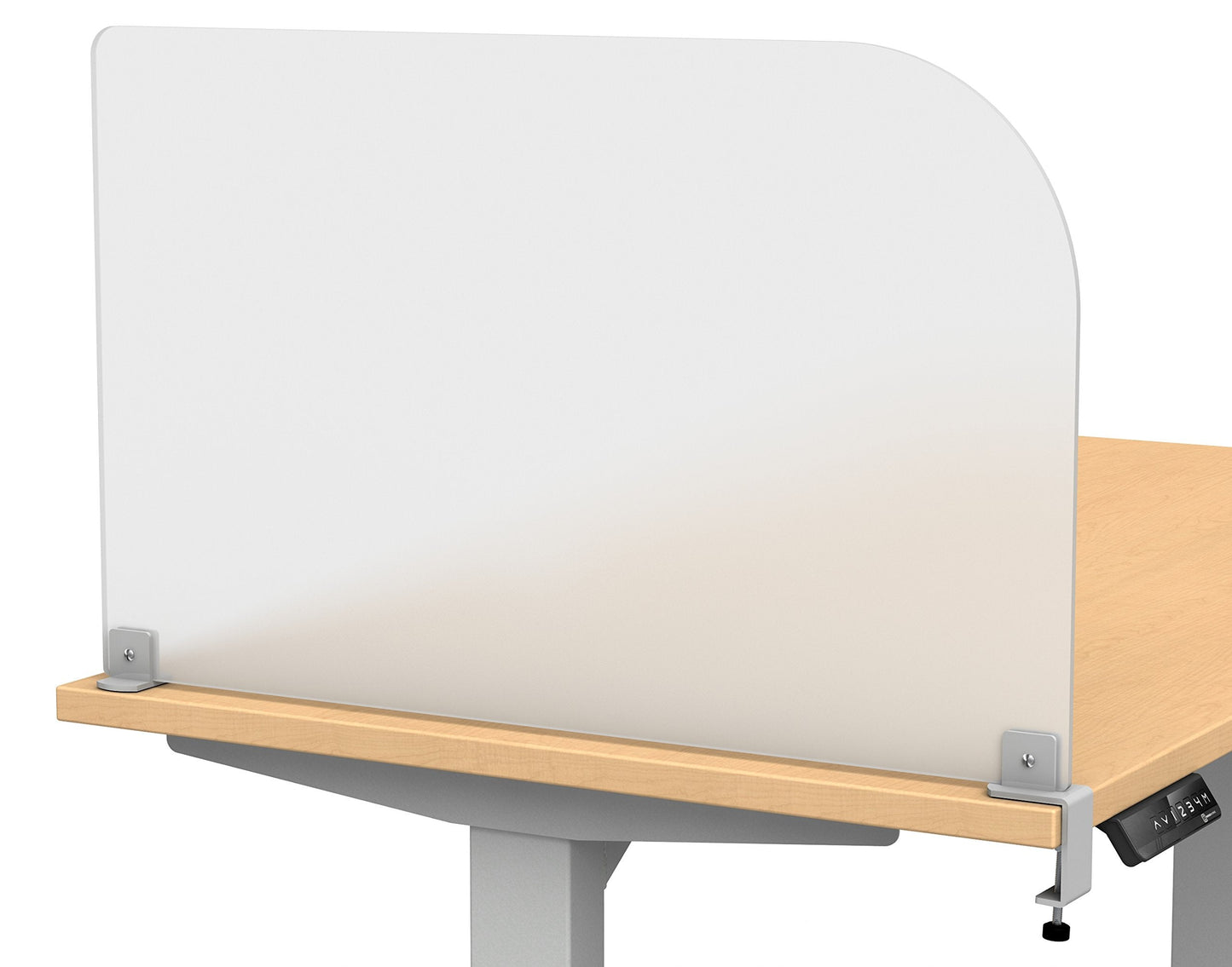 Desk Divider for Students and Desk Privacy Panel. Office Partitions and Ideal Cubicle Light Shield. Frosted Acrylic Clamp-on Desk Partition - 29” W x 18”H Divider