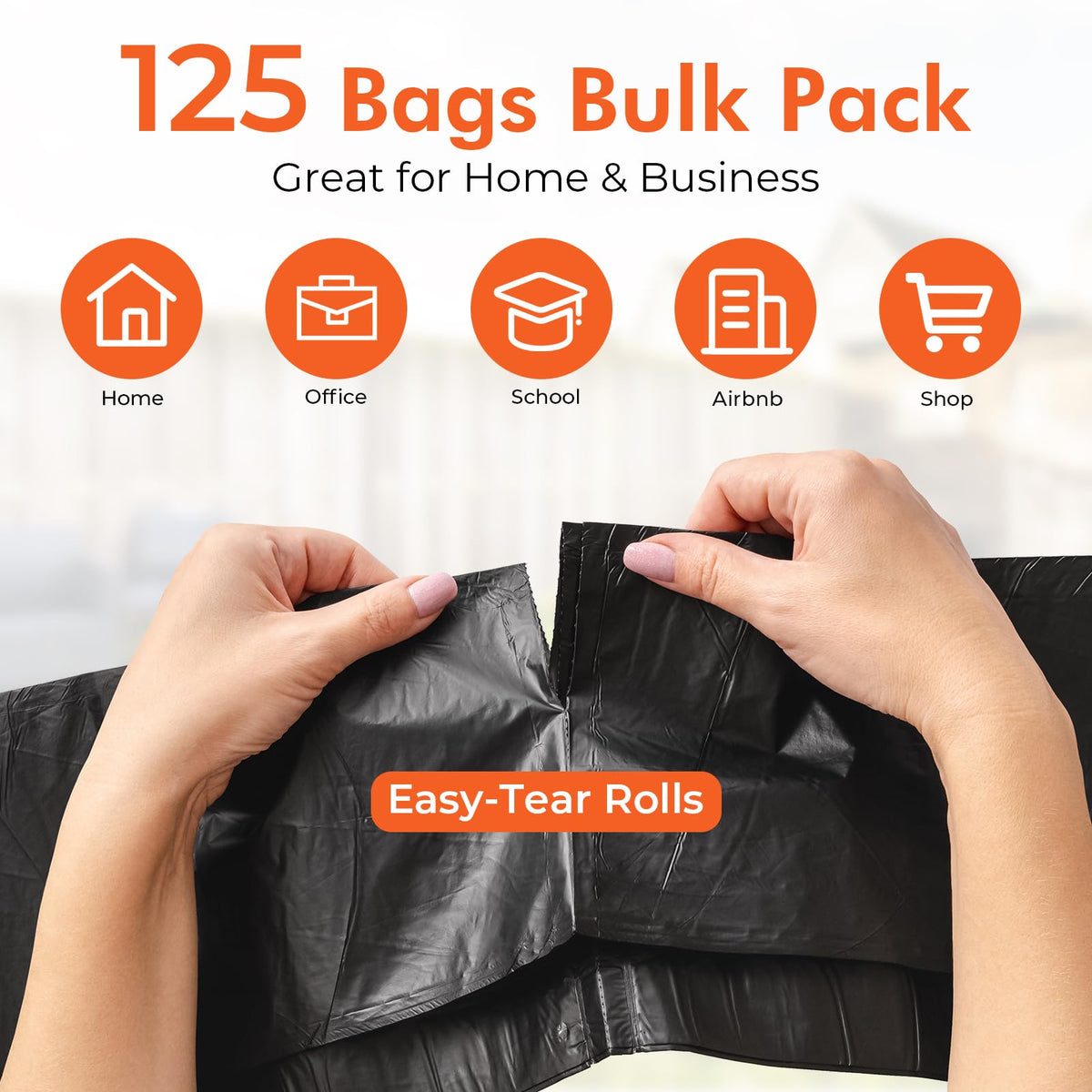 40 45 Gallon Trash Bags (125 Count)