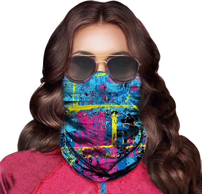 Obacle Neck Gaiter Face Mask Bandana for Dust Wind Sun Protection for Men Women