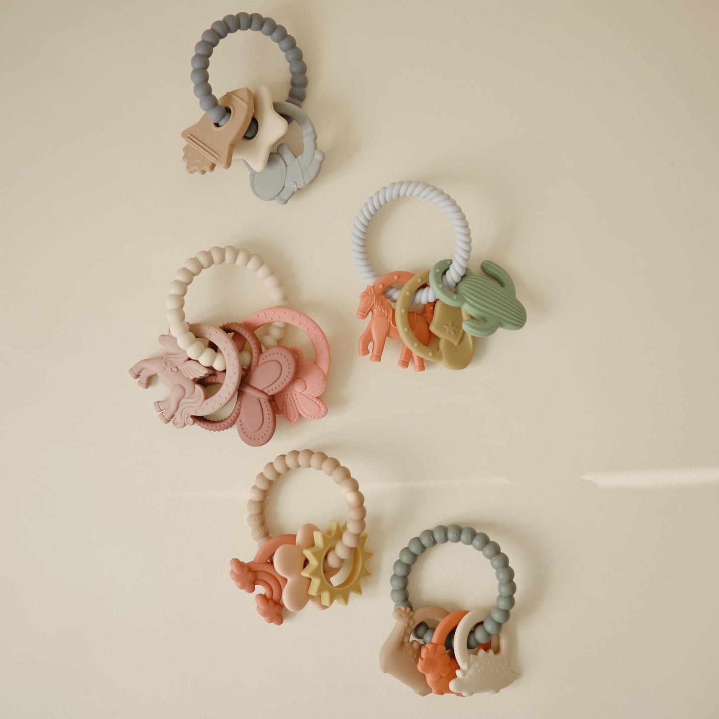 mushie Silicone Fairy Teething Ring Toy