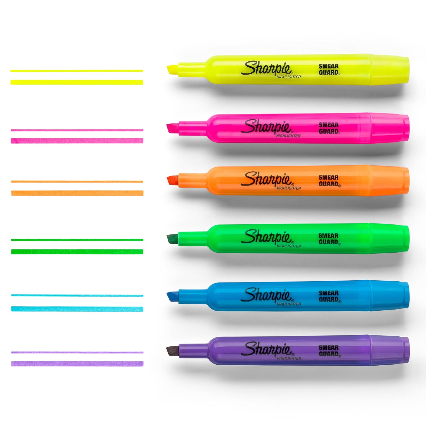 Sharpie Tank Style Highlighters, Chisel Tip, Fluorescent Yellow, 36 Count