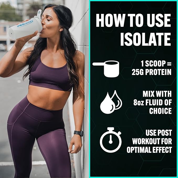 PEScience Isolate Whey Protein Powder, Vanilla Cupcake, 27 Servings, 100% Whey Protein Isolate, Low Carb, Fast Absorbing, Post Workout, Clean Protein for Women and Men