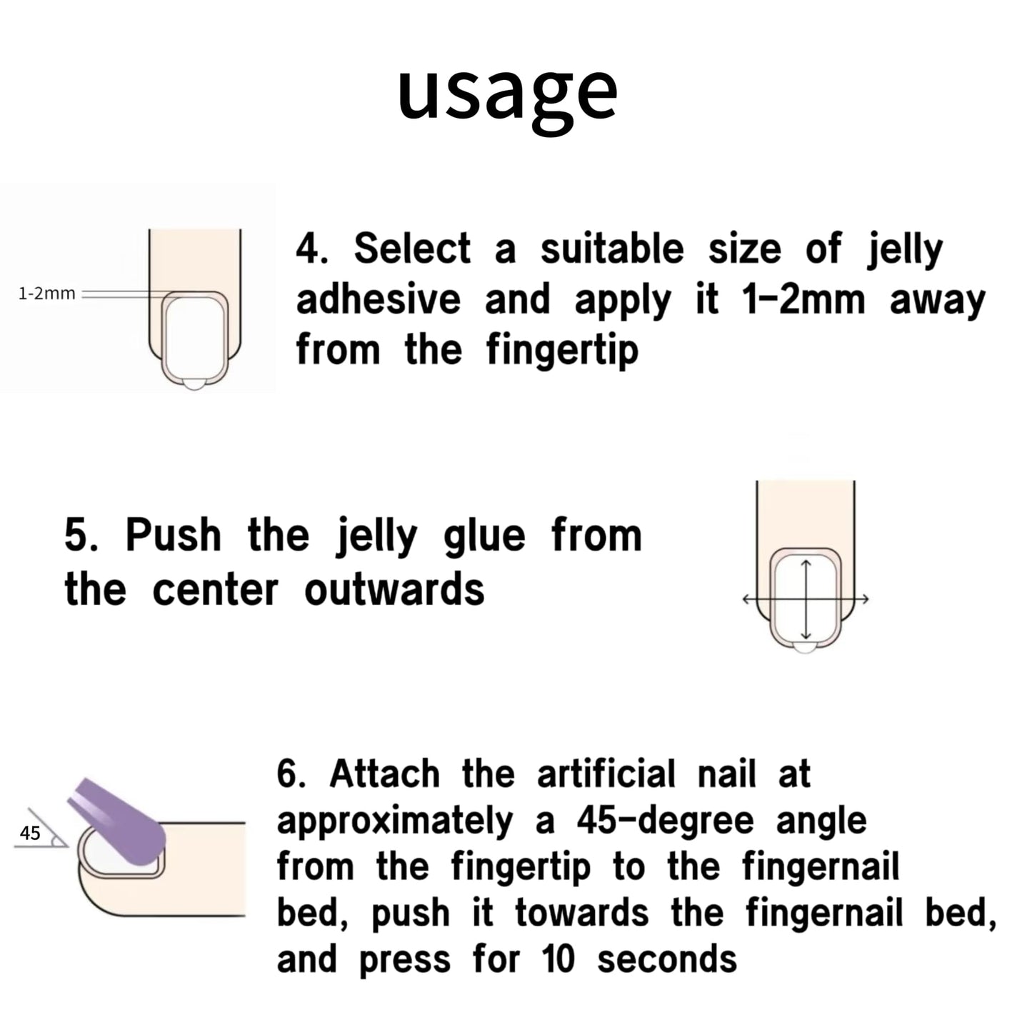 C.Z.Z.T.T.NAILS Fine Nailart Press On Nails, 24 Pieces Almond Shaped, Blue Fantasy Floral Design with Moon and Stars Pattern, Reusable Artificial Nail Tips