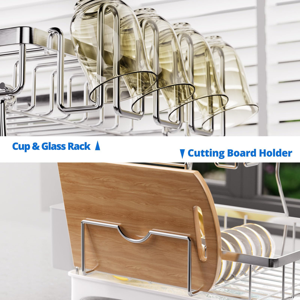 2 Tier Dish Drying Rack