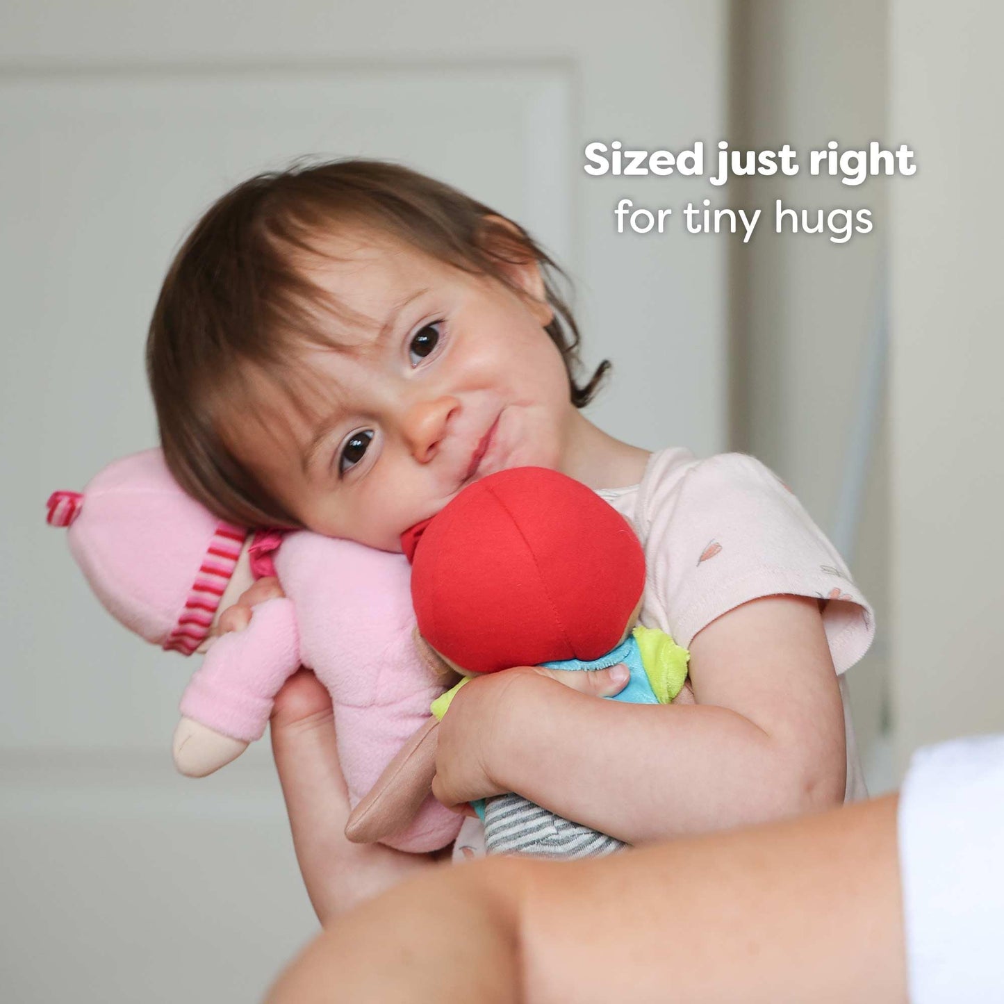 HABA Doll Snug Up Luisa 8" My First Baby Doll, Machine Washable & Safe for Birth & Up, Newborn Toys
