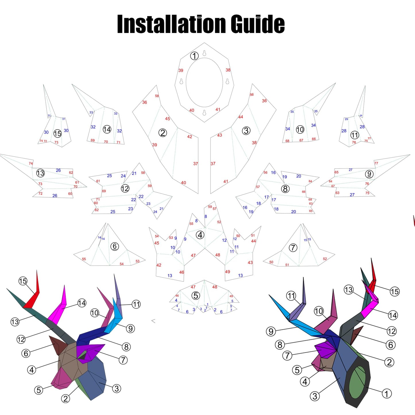Deer Head Welding kit For Beginners Practice, 201 stainless steel Welding Coupons, Welding Training Metal Suitable For TIG, MIG, Gas, Arc, Stick, DIY Welding Practice Kit（15 pcs）
