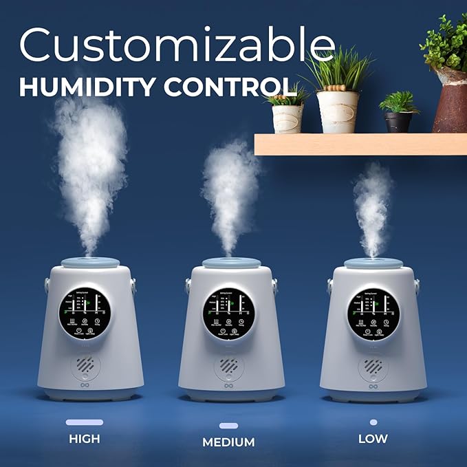 Upgraded 2.5L Top Fill Humidifier – Everlasting Comfort Quiet Cool Mist Air Moisturizer for Bedroom, Home, Nursery & Large Room, Easy-Clean, Soothing Hydration for Adults, Baby & Kids