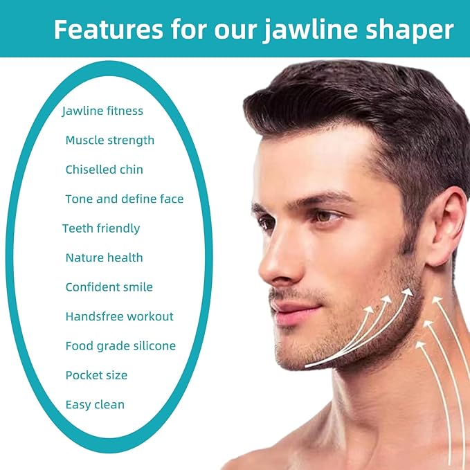 6pc Jaw Exerciser Ball Jawline Jaw Tooth Train for Man&Woman Enhancing Gum Double Chin Exerciser Jawline Gum Enhance Your Facial Appearance Strong Jaw Workout Mouth Ball for Jaw