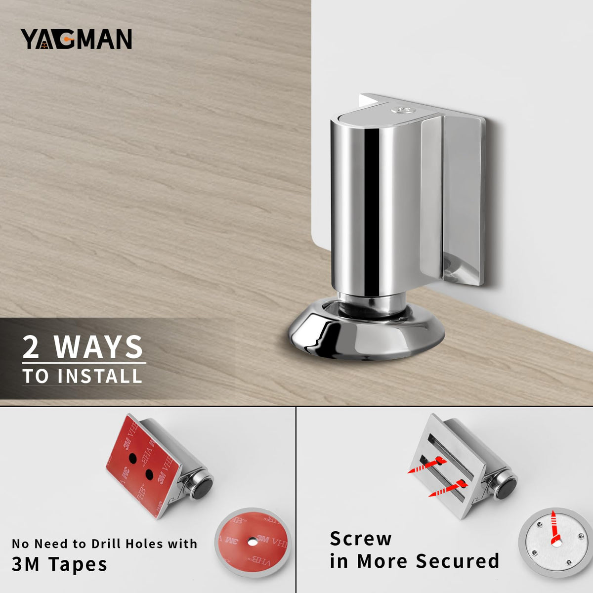 Magnetic Door Stopper Floor Mount