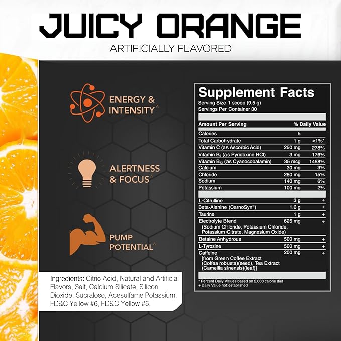 Rival Nutrition Powder Burn Juicy Orange